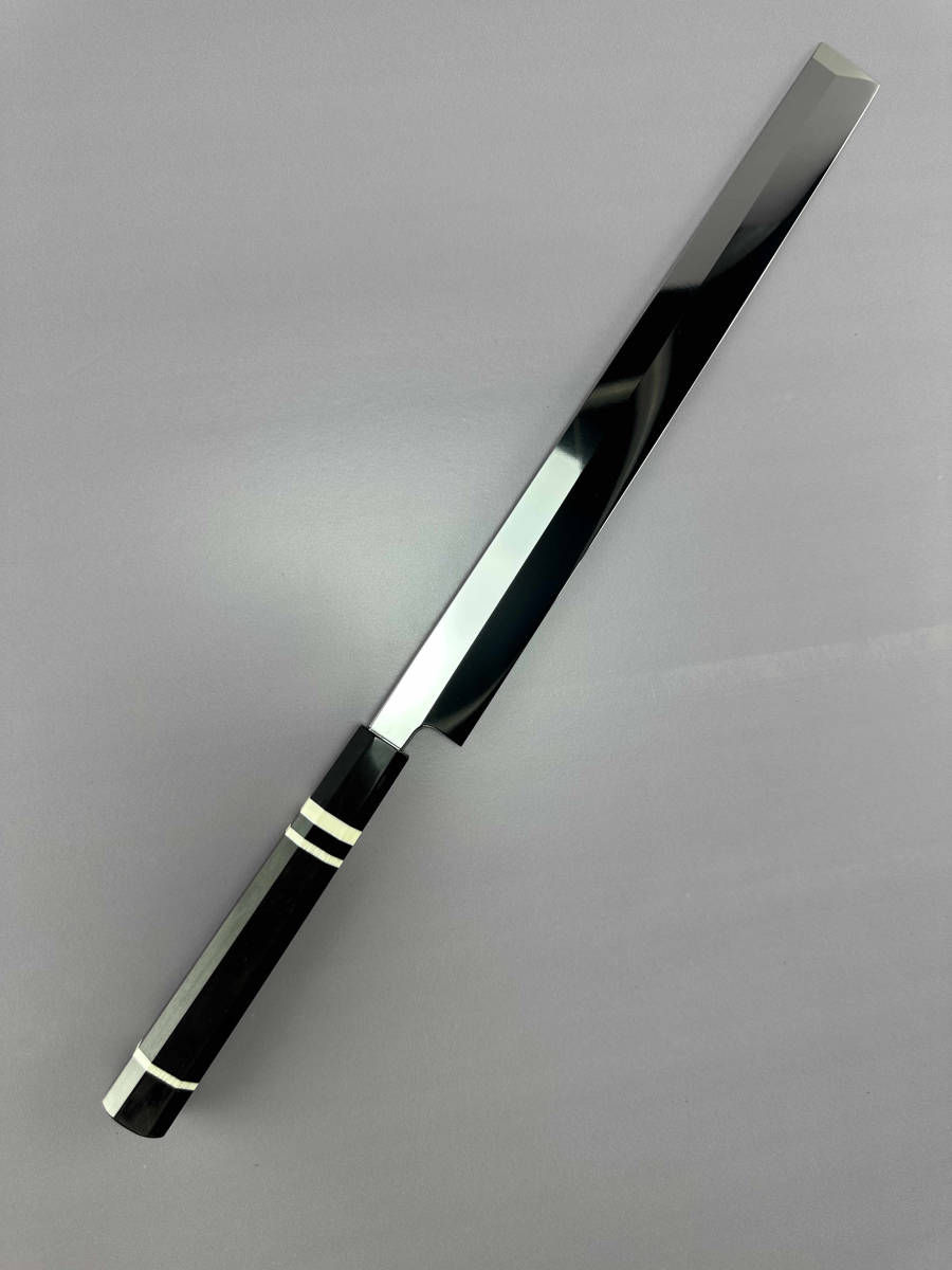 梵静刃物 新品 ステンレス鋼 高光沢度鏡面仕上げ 尺一寸 V金10号 蛸引