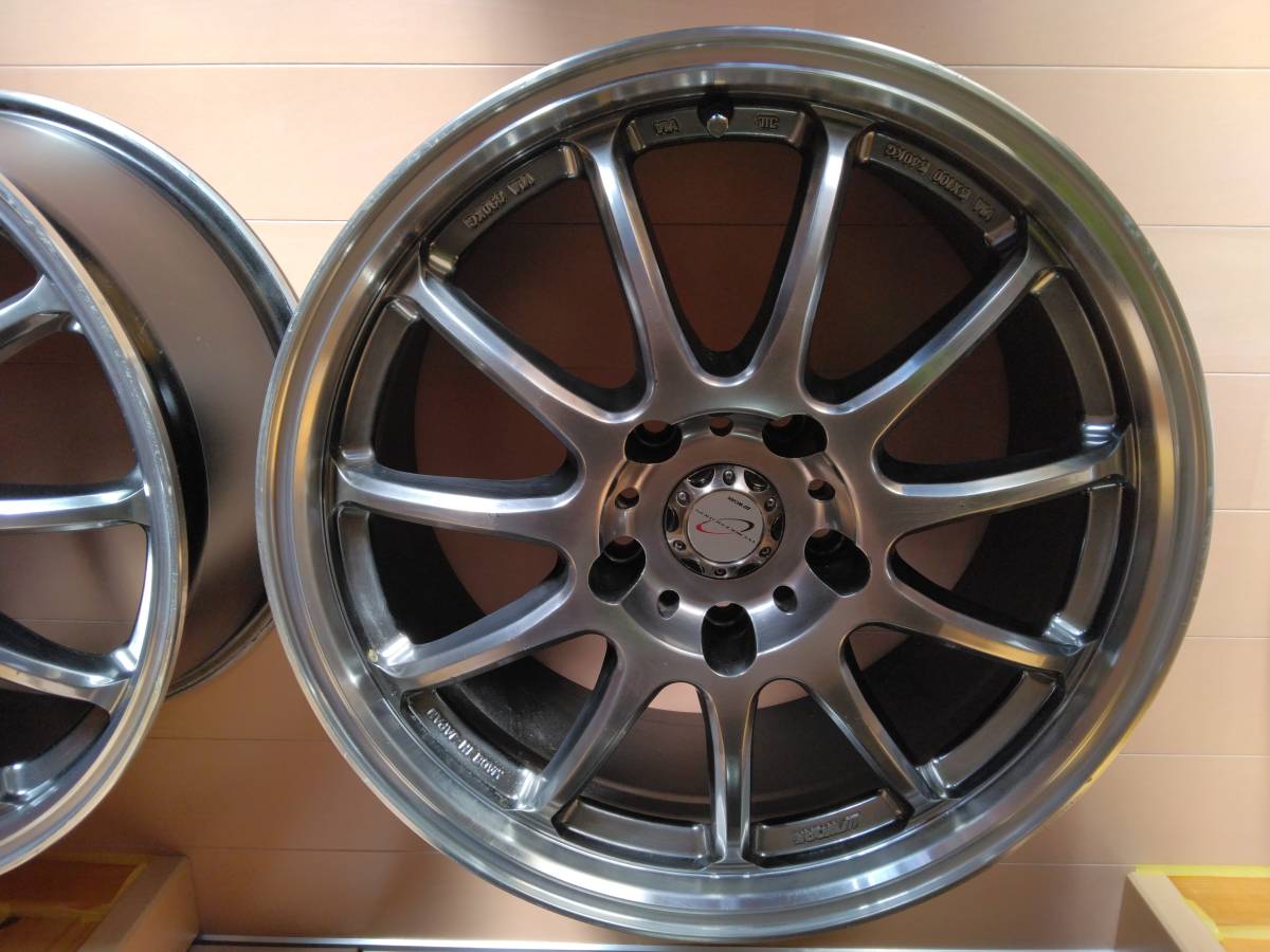 BMW WORK ワークエモーション11R 中古2本17インチ8jj＋35 pcd120 5H ハブ径72.5 スペアスタッドレス用に検索） E364690　引き取り歓迎_3