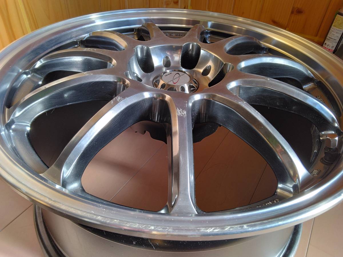 BMW WORK ワークエモーション11R 中古2本17インチ8jj＋35 pcd120 5H ハブ径72.5 スペアスタッドレス用に検索） E364690　引き取り歓迎_4