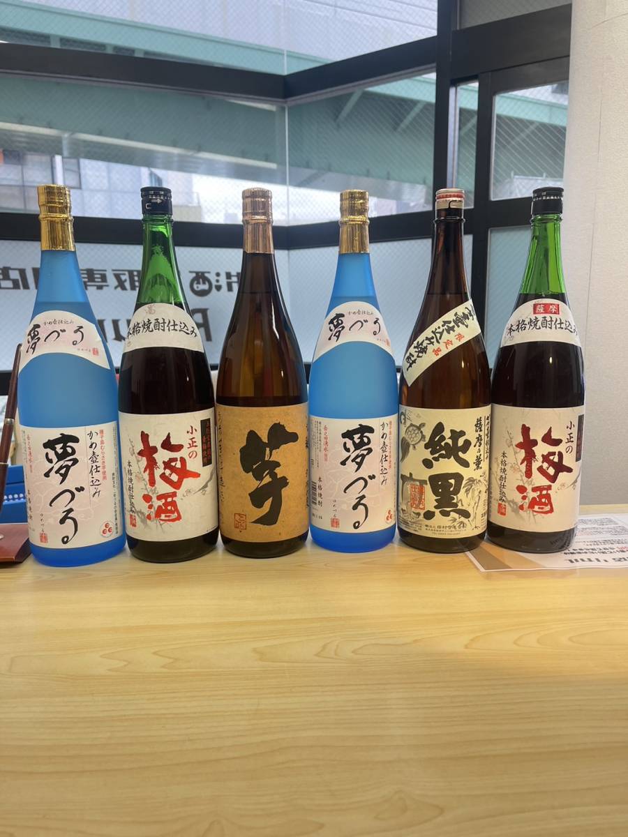 [焼酎] [リキュール] 夢づる 純黒 小正の梅酒 1800ml など6本セット