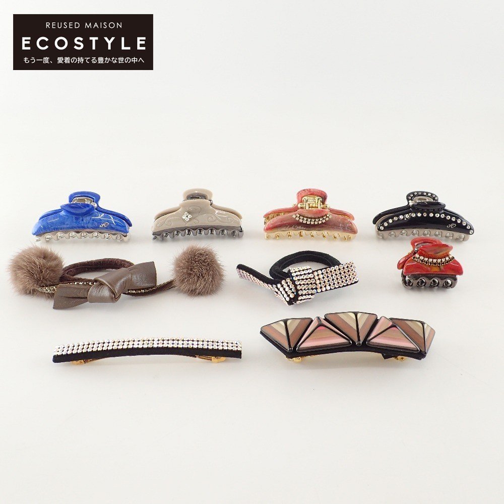 極美品】acca クリップ スワロフスキー ヘアクリップ 限定発売＞夏の