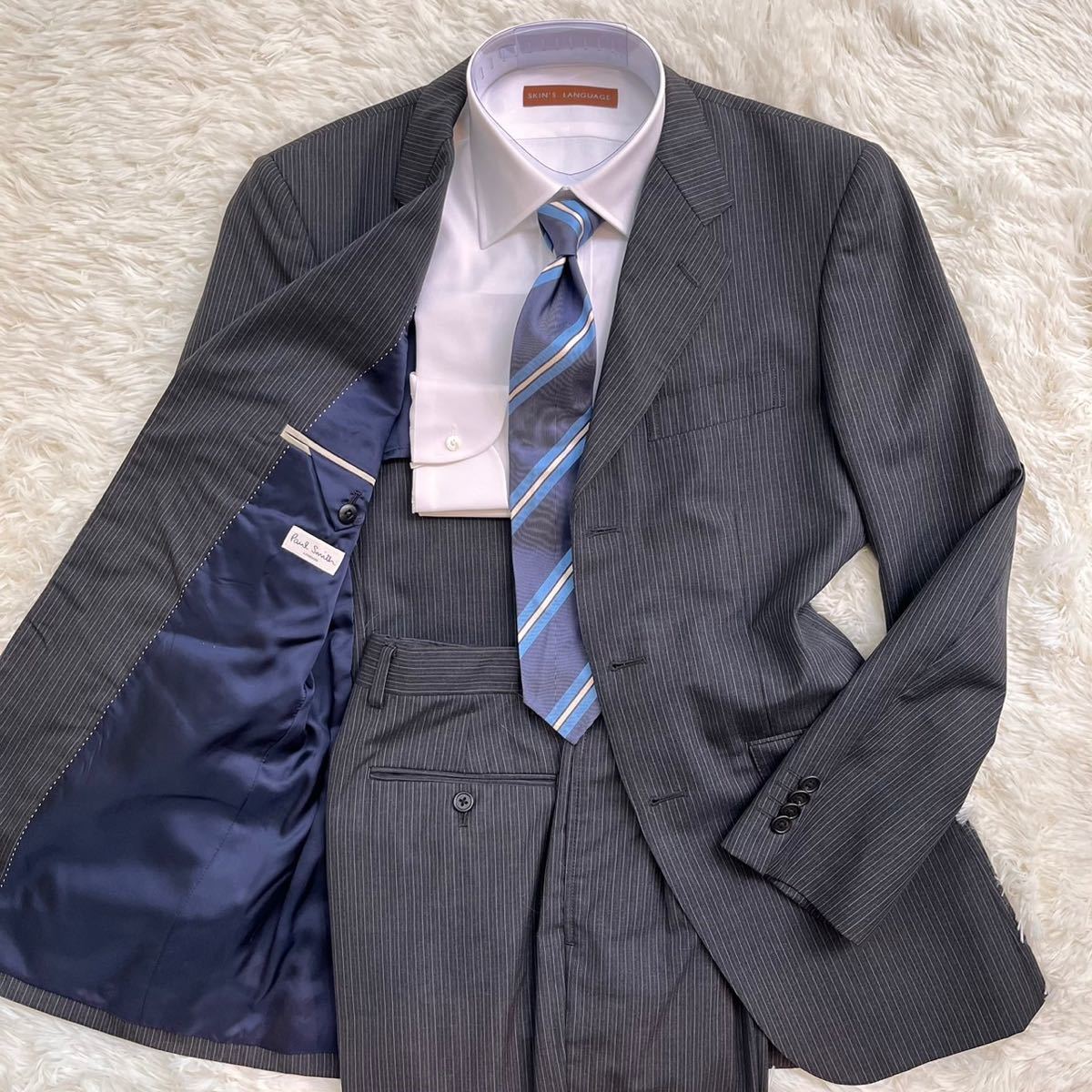 美品 M相当 ポールスミス【溢れる高級感】スーツ セットアップ Paul 