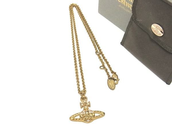 1円 Vivienne Westwood ヴィヴィアンウエストウッド オーブ カラーストーン ネックレス アクセサリー レディース ゴールド系 AV1320