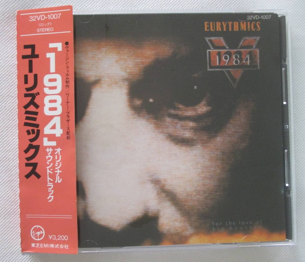 CD-＊J37■ユーリズミックス　1984 オリジナルサウンドトラック　税表記無し　帯付　32VD-1007■