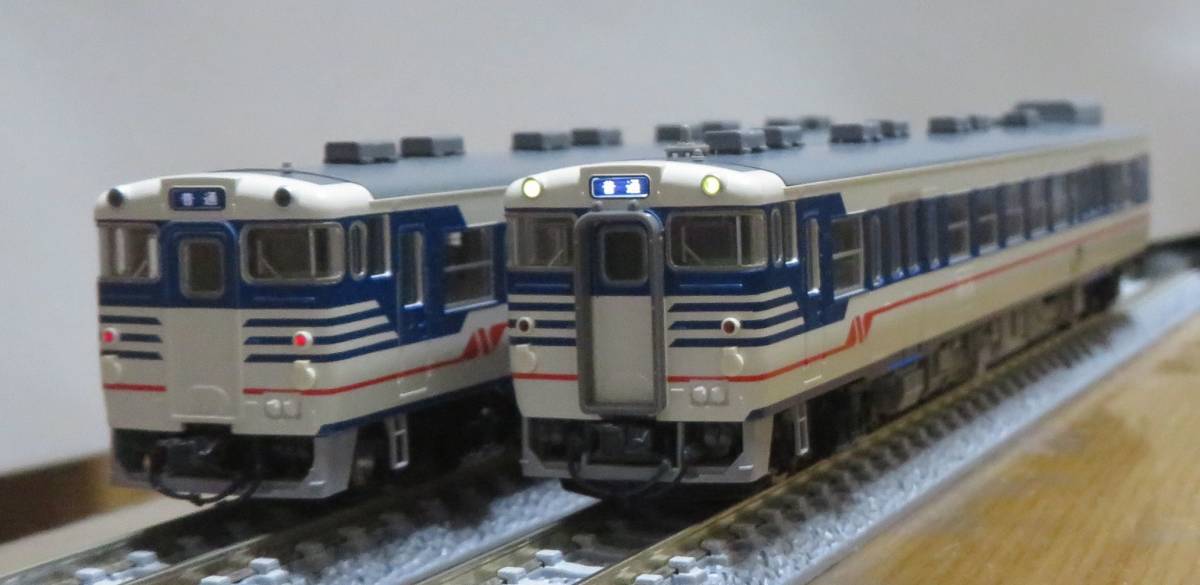 TOMIX 98018改 JR キハ47 500形 新潟色 青 非冷房車タイプ 2両セット