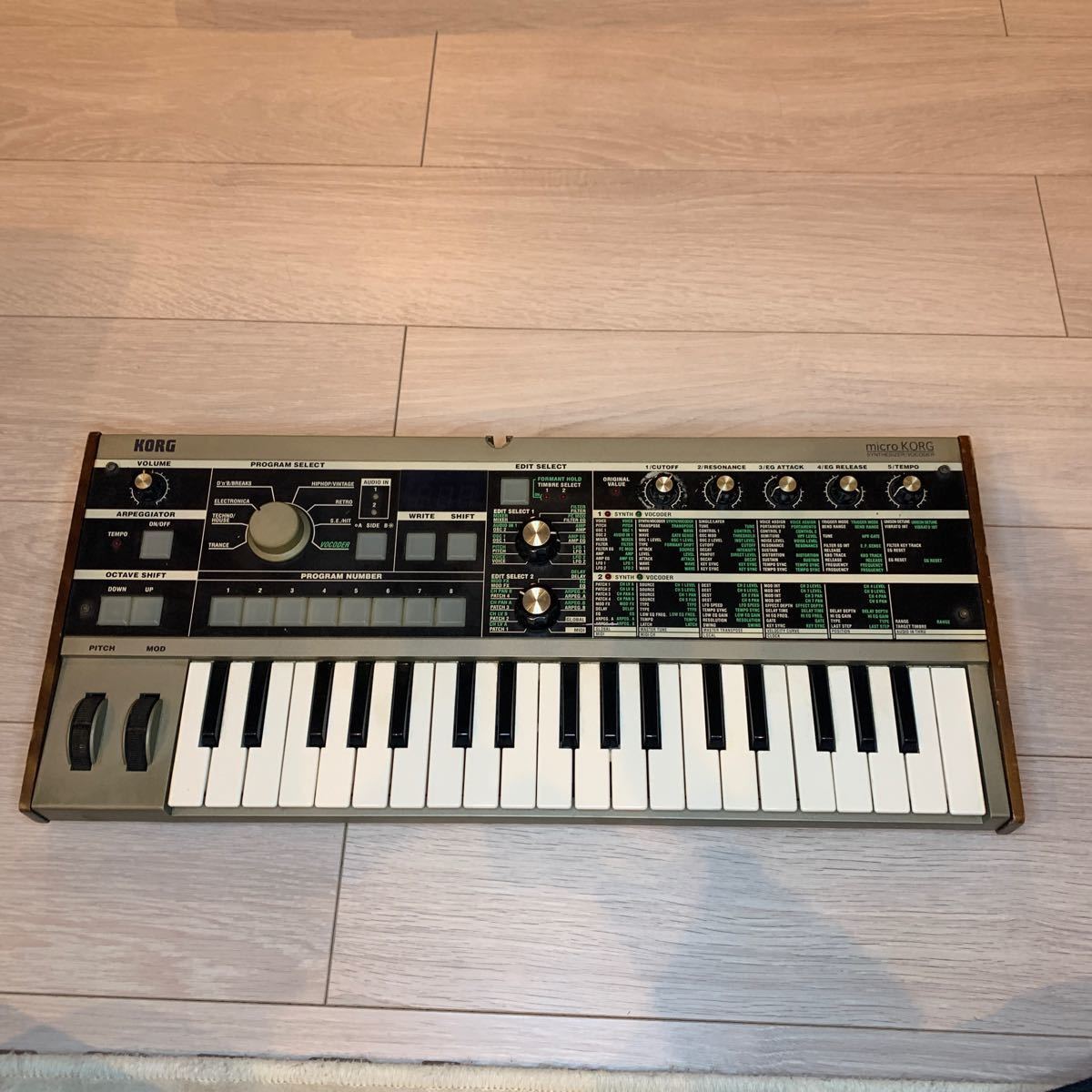 ジャンク KORG コルグ micro KORG SYNTHESIZER/VOCODER マイクロコルグ