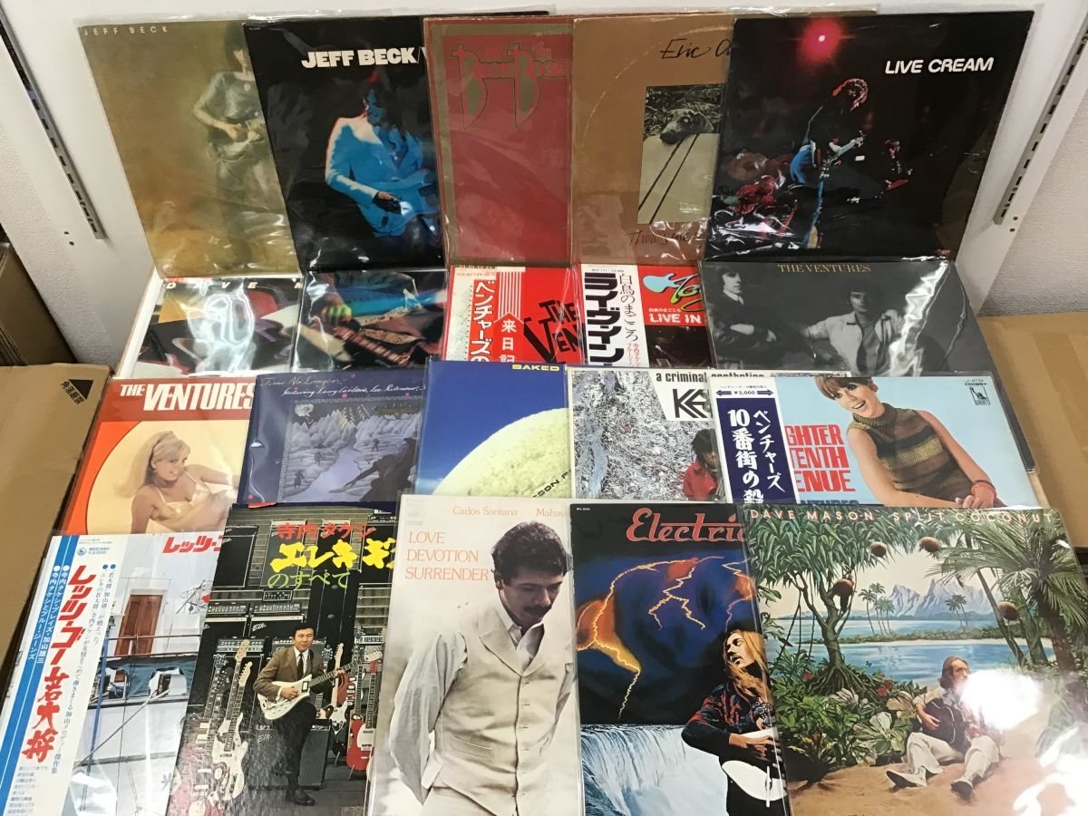 LP クラプトン ジェフベック クリーム 他 ギターロック レコード まとめ 帯付含 サーフロック 40点セット [1146ST]