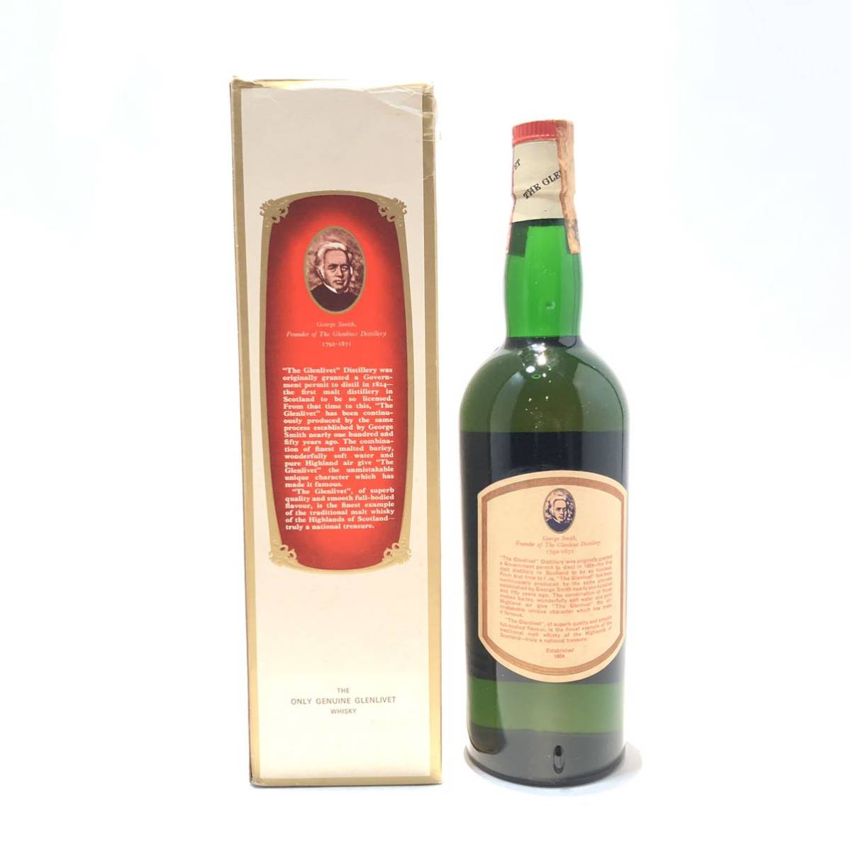 赤玉 12年 グレンリベット グレンリベット12年 1960年代流通品 ミニ 