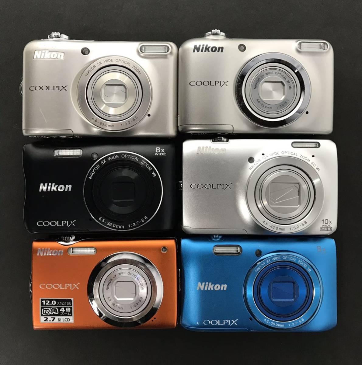 Nikon COOLPIX 6台 まとめて S3000 / S3600 / S3700 / S6300 / A10