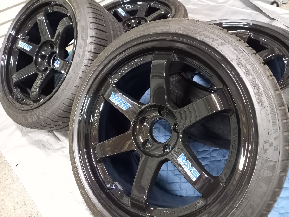 RAYS TE37SL 18インチ 10.5J 4本 ボルクレーシング GT-R ランエボ 