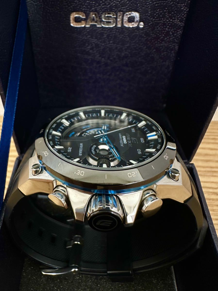 美品！カシオ CASIO エディフィス　EDIFICE EQW-A1000B-1A ソーラー電波時計 説明書、元箱有り_5