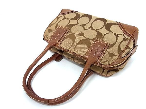 1円 □美品□ COACH コーチ 10540 シグネチャー キャンバス×レザー 