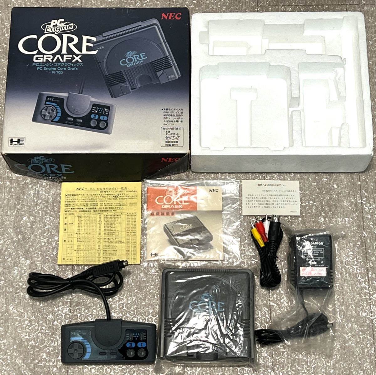 準 箱説付属 み PCE PCエンジン コアグラフィックス 本体 PI-TG3 PC 