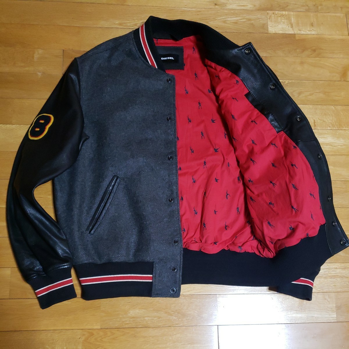 圧巻の風格☆【ディーゼル/ DIESEL】高級『異素材切替 山羊革(ゴート 