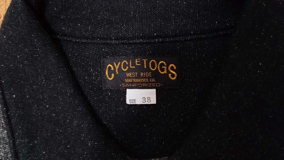 WEST RIDE ウエストライド CYCLETOGS ジャケット ブラック グレー サイズ38 中古美品