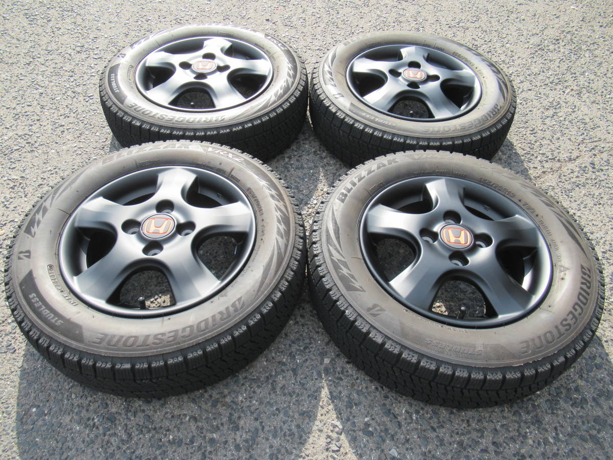 155-70-13 エコピア 鉄ホイールセット 中古 0 70r13 ホイール 1 2 ホワイト