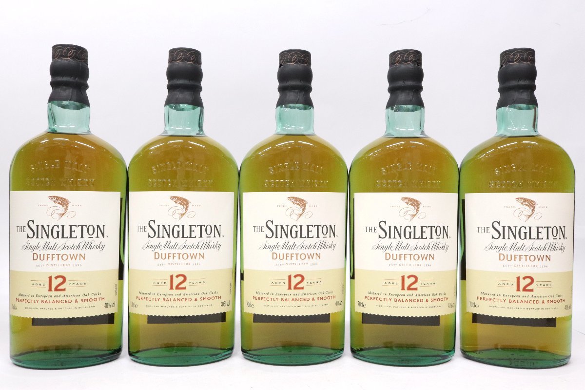 シングルモルトウイスキー《計5本》シングルトン オブ ダフタウン 12年 40% 700ml SINGLETON OF DUFFTOWN◆おたからや【K-A09483】