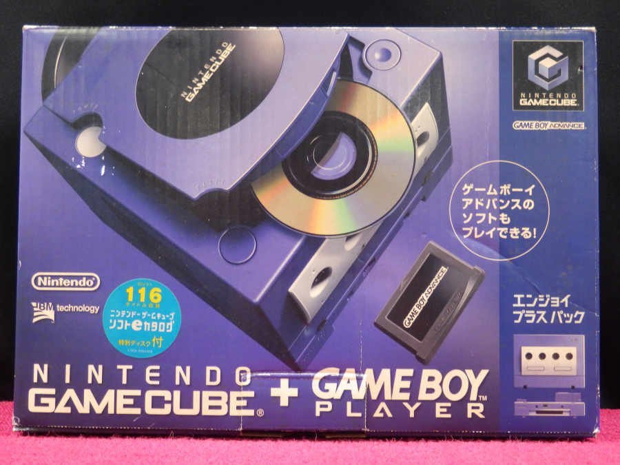 NINTENDO DOL-001 ゲームキューブ 本体 箱付き 難あり ニンテンドー GC エンジョイプラスパック 欠品あり ＊ジャンク品【GH】