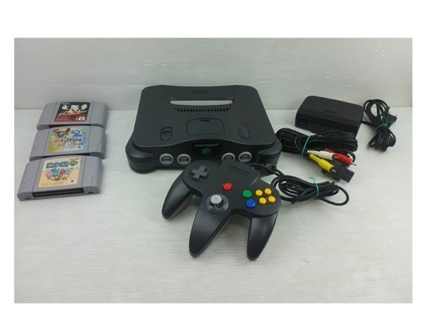 ♪任天堂 ニンテンドー64 ゲーム機 メモリー拡張パック付き ソフト3点セット 動作確認済み♪中古品 NINTENDO NINTENDO|ニンテンドウ64 0