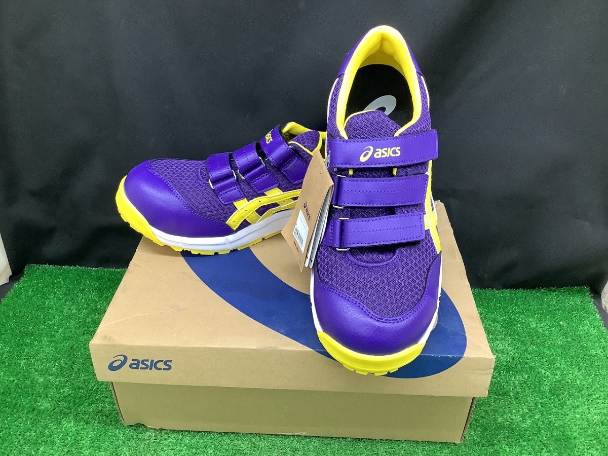新品 未使用 ASICS CP202 ジェントリ パープル 25cm 未使用品 アシックス asics 安全靴 ウィンジョブ CP202 ジェントリ