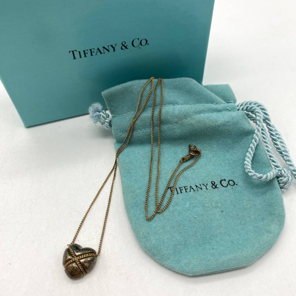 TIFFANY&Co. ティファニー ネックレス クロスハート シルバー 925×750 