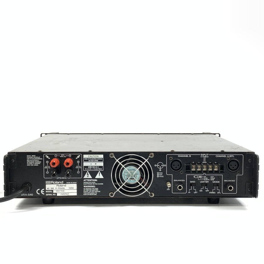 Roland ローランド SRA-540 パワーアンプ 定格出力240W+240W(8時)☆現状品