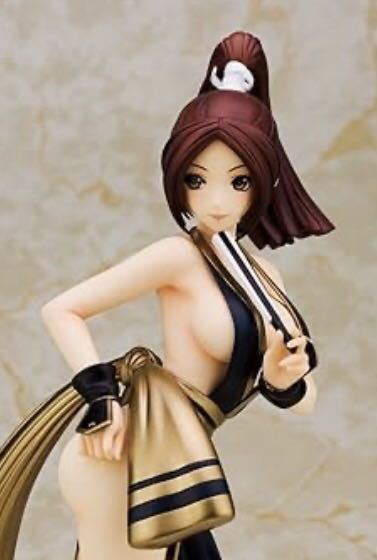 アクションフィギュア　不知火舞　1/6 28cm 女性フィギュア　ゴールド×ブラックver アニメゲームキャラ　セクシー　オリジナルBOX付_2