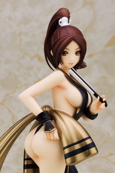 アクションフィギュア　不知火舞　1/6 28cm 女性フィギュア　ゴールド×ブラックver アニメゲームキャラ　セクシー　オリジナルBOX付_3