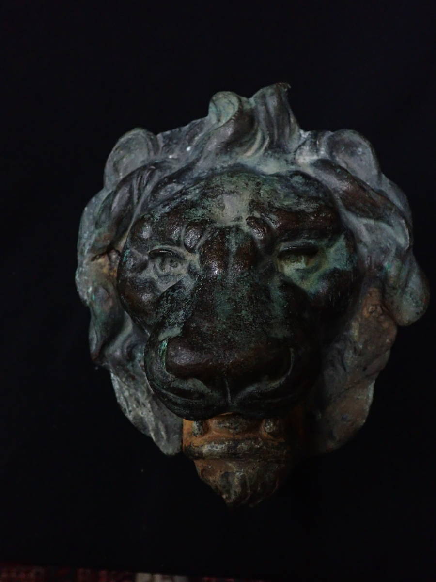 ガンダーラ ローマ　青銅　ライオン像