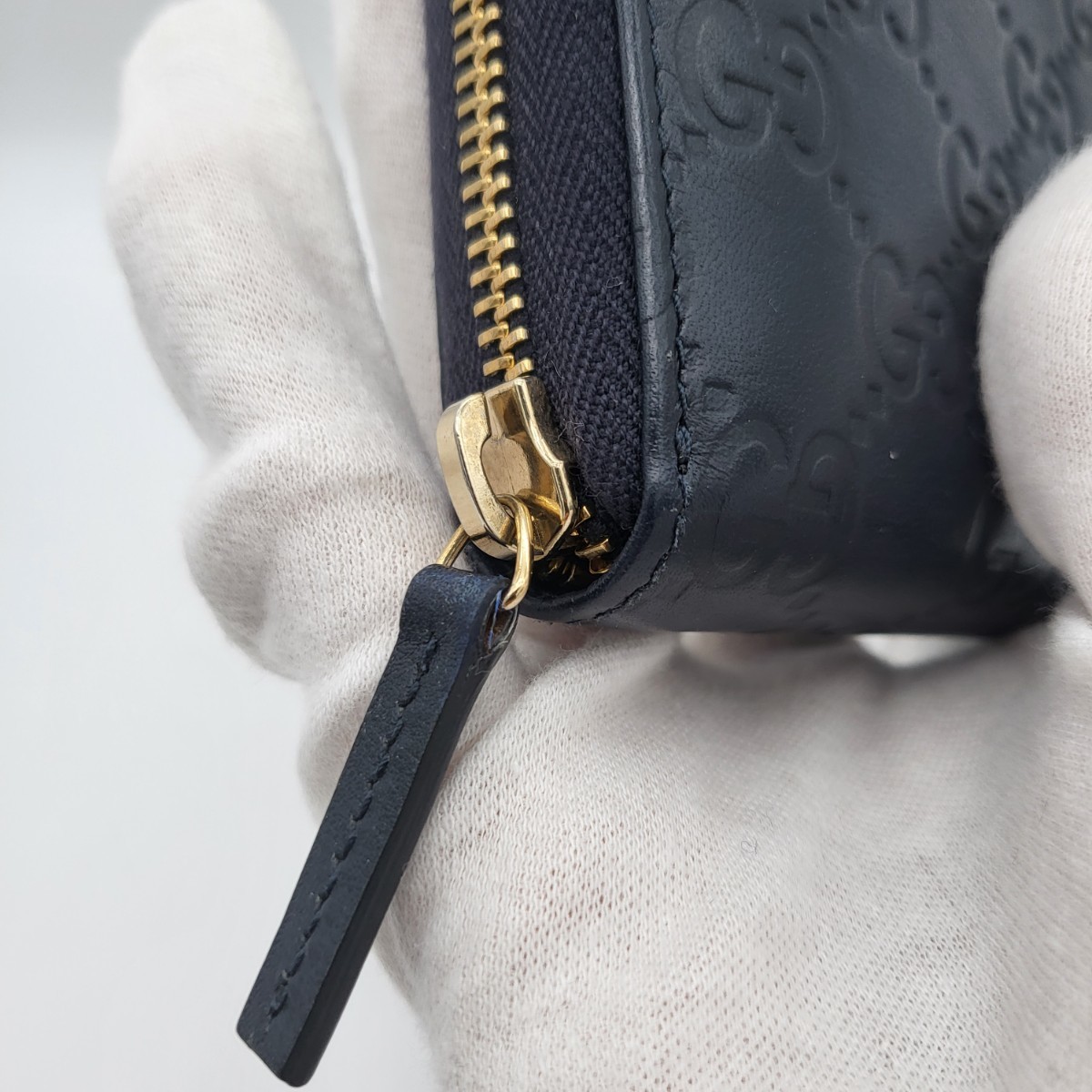 GUCCI グッチ シマ ラウンドファスナー 長財布 ブラック GUCCI グッチ シマラウンドジップ レザー ロングウォレット 長