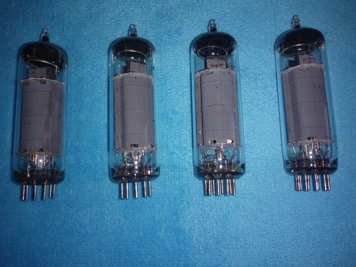 6RA8 Yahoo!オークション 真空管 4本 出力真空管 NEC製 動作劣化品