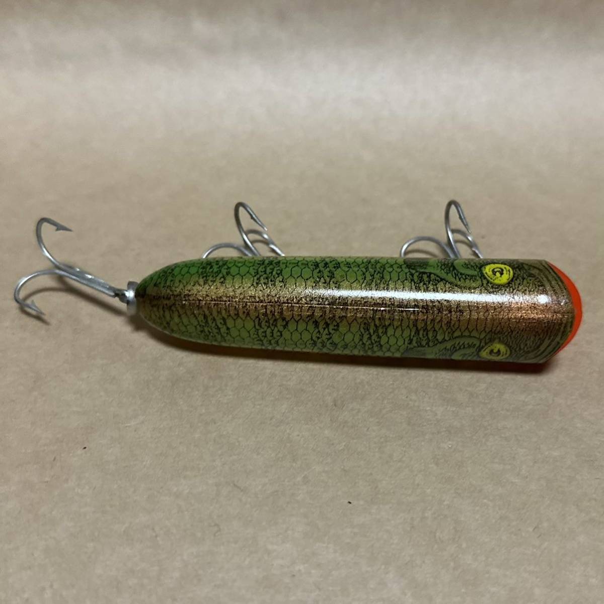 希少 人気色 縦割れ吹き目 old heddon lucky13 オールド ヘドン 