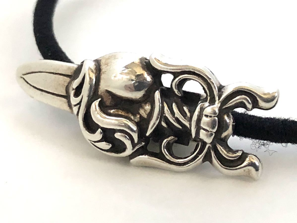 クロムハーツ？真贋不明DAGGER HEART HAIRBANDダガーハートコンチョ