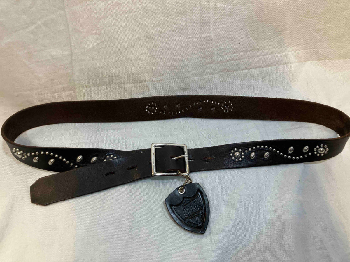 HTC STUDDED BELT BROWN エイチティーシー スタッズベルト ブラウン