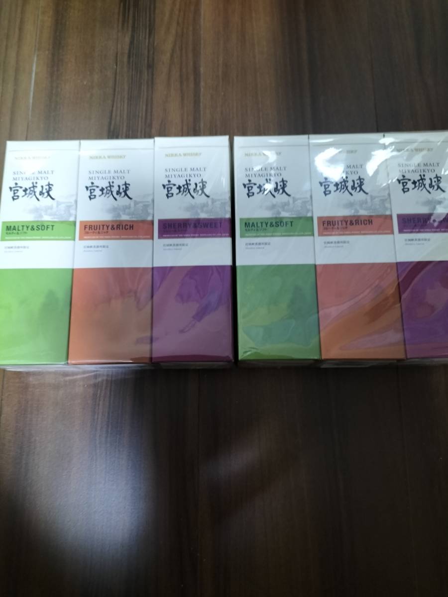 定番人気，100%新品 ニッカウイスキー シングルモルト 宮城峡 １８０ml ３種 ６本 蒸留所限定 モルティソフト シェリースウィート フルーティリッチ(日本)｜売買されたオークション情報、yahooの商品情報をアー 日本