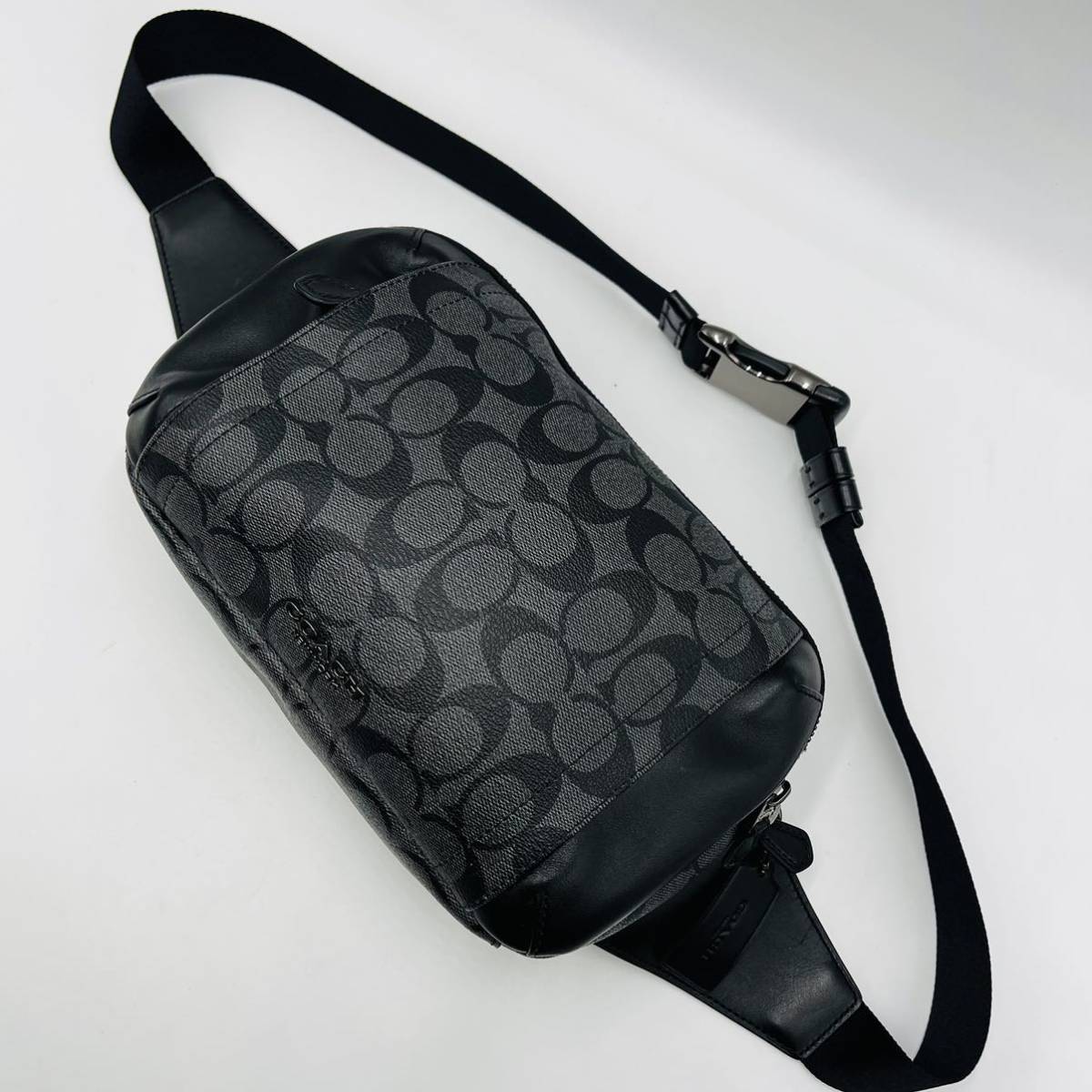1円【未使用級】COACH コーチ ウエストポーチ ボディバッグ ワン 