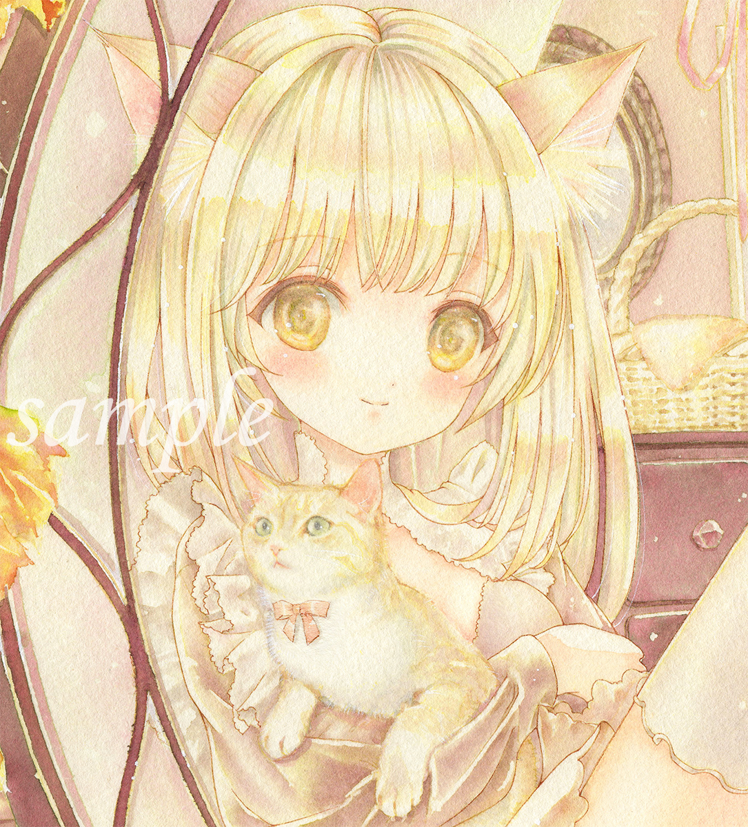 部屋 ◇同人手描きイラスト◇オリジナル◇あたたかい部屋◇273×242㎜◇