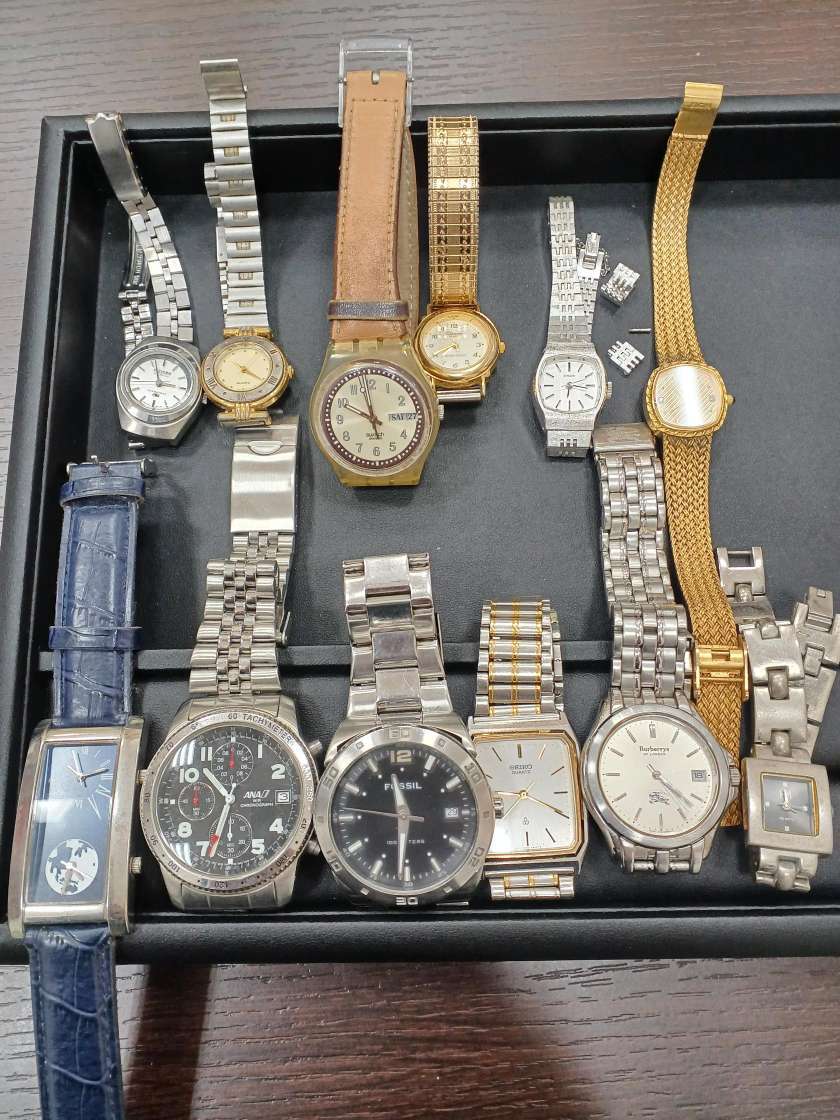 ＃1664B　ジャンク　時計　12本　まとめ　メンズ　レディース　ゴールドカラー　シルバーカラー　詳細未確認