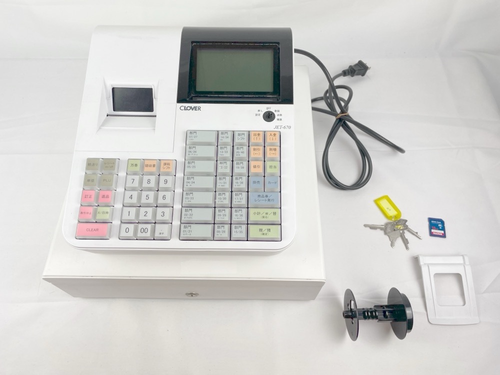 レジスター クローバー電子 JET-670 動作確認済 #2 JET670 クローバー