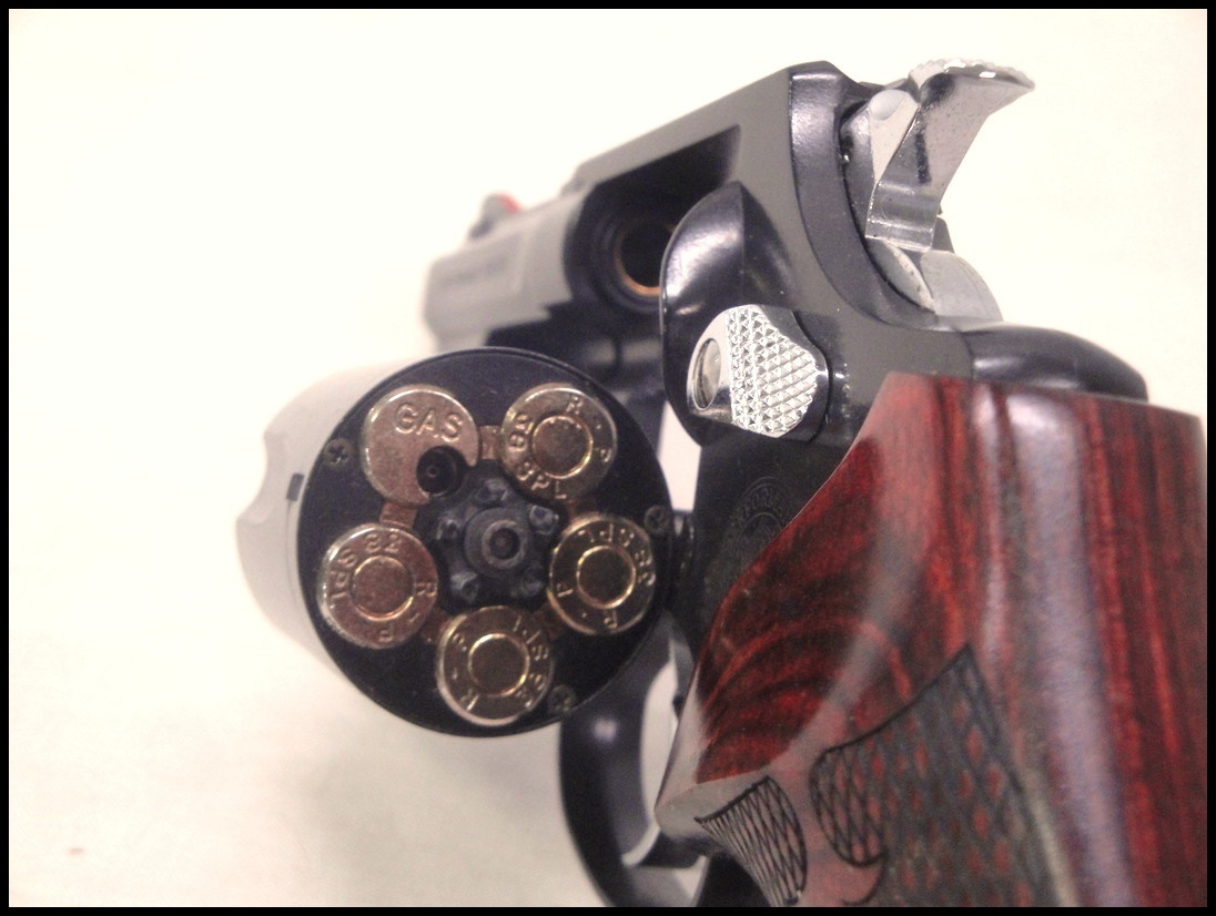 カメ)タナカ S&W M36 Performance Center 3inch 木製グリップ ガスガン