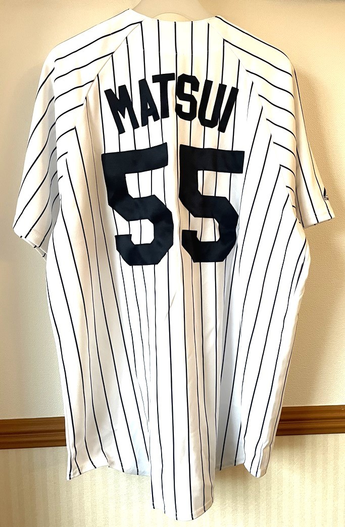 MADE IN USA　MLB ニューヨークヤンキース　ジャージ#55　松井秀喜　L　刺繍　ユニフォーム