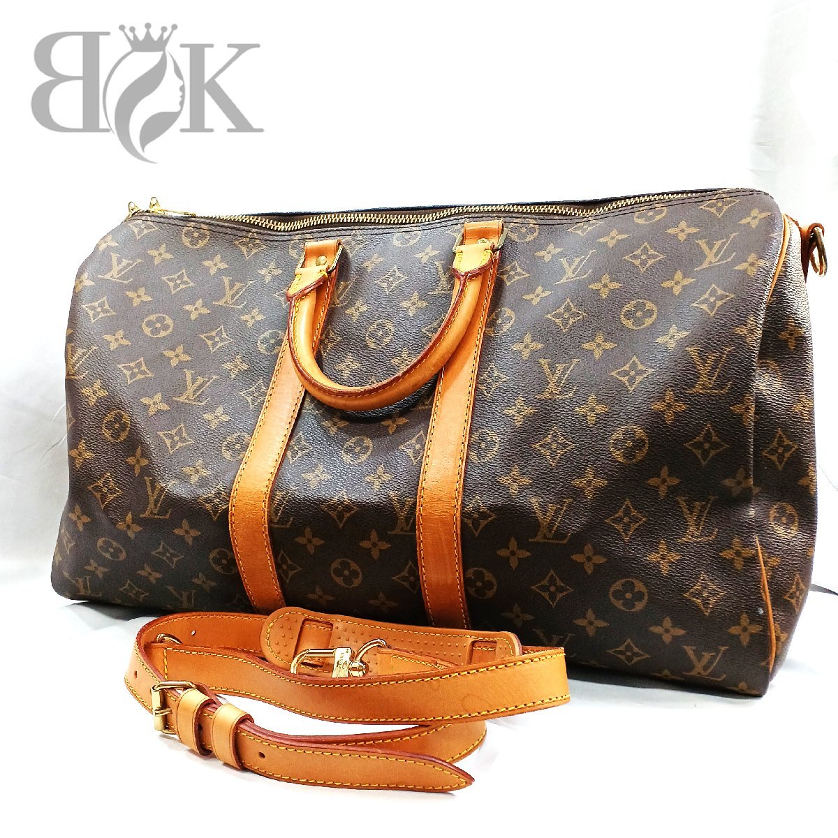 ルイヴィトン M41418 キーポル バンドリエール45 VI0991 ボストンバッグ モノグラム 肩掛け 鞄 Louis Vuitton 中古 ★