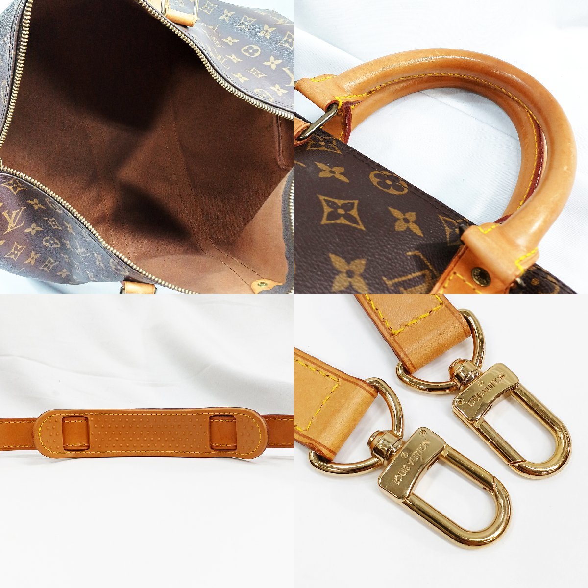 ルイヴィトン M41418 キーポル バンドリエール45 VI0991 ボストンバッグ モノグラム 肩掛け 鞄 Louis Vuitton 中古 ★