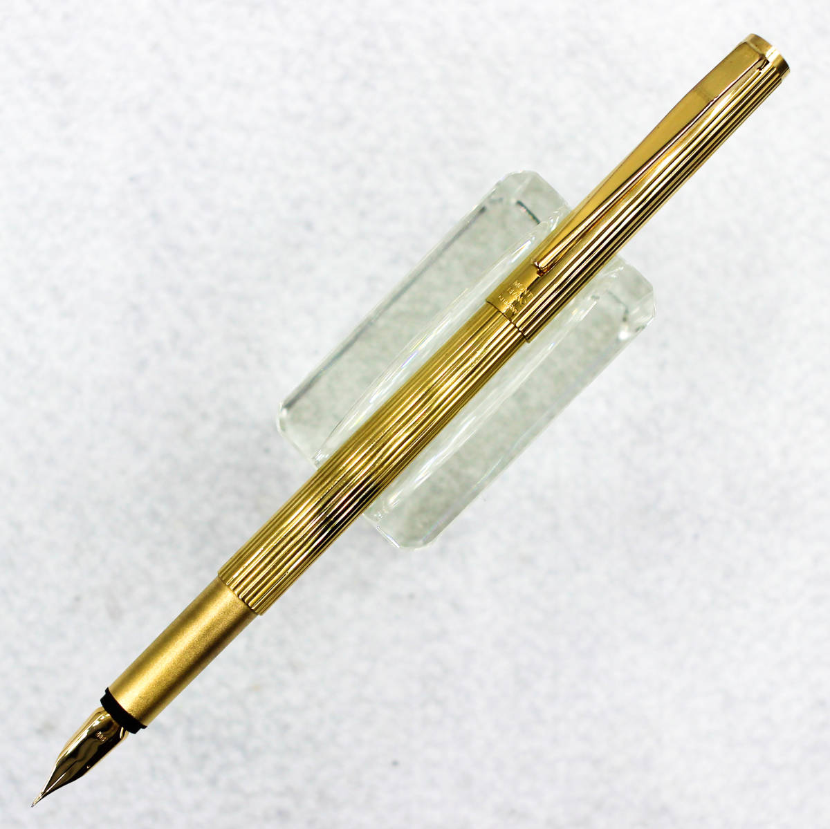 美品 初期型(全面ストライプ) モンブラン ノブレス 20金張 ゴールド