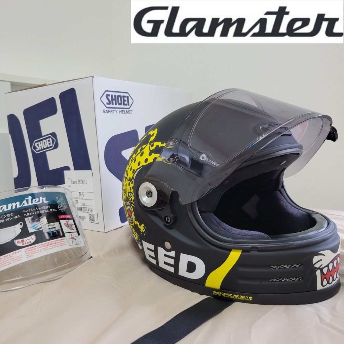 SHOEIヘルメット Glamster グラムスター チーターカスタムサイクルズ 