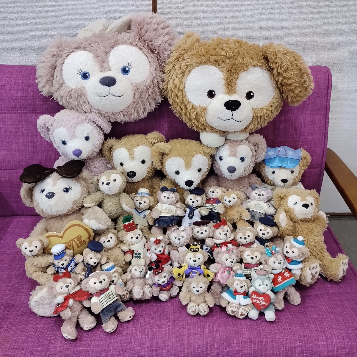 東京と上海ディズニーシェリーメイぬいぐるみバッジ5点セット 東京と