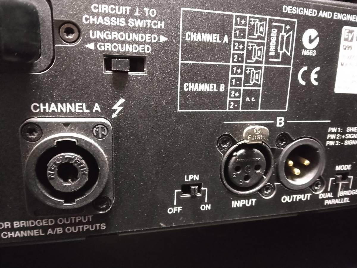 【名機・良音】EV Electro-Voice Q99 パワーアンプ 美品 名機・良音EV Electro-Voice Q99 パワーアンプ 美品 公式通販