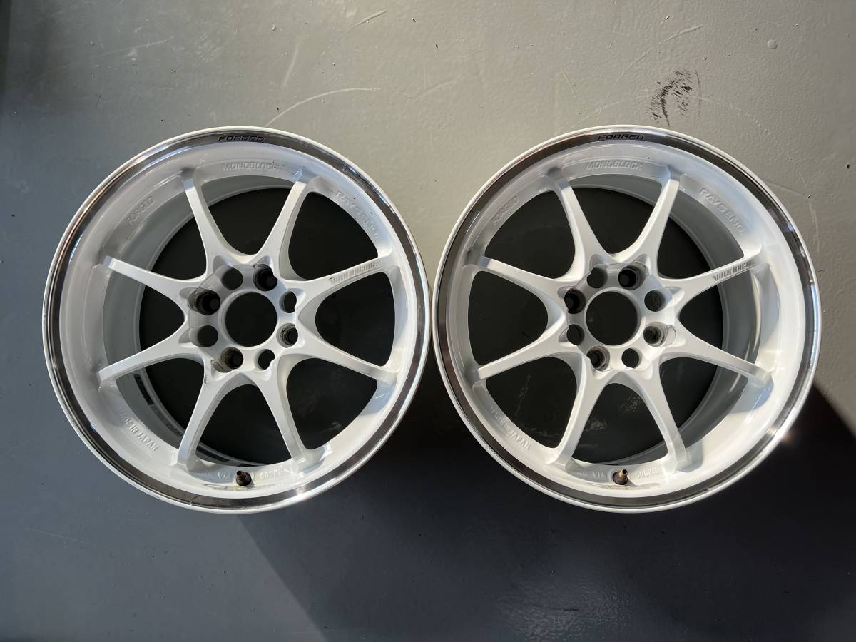 RAYS(レイズ) VOLK RACING CE28 クラブレーサー 15インチホイール 7J +28 PCD100/4穴 2本セット ボルクレーシング 軽量　