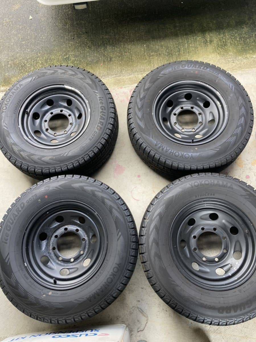 スチールホイール16インチ7J？8穴PCD165.1ヨコハマスタッドレスバリ山4 