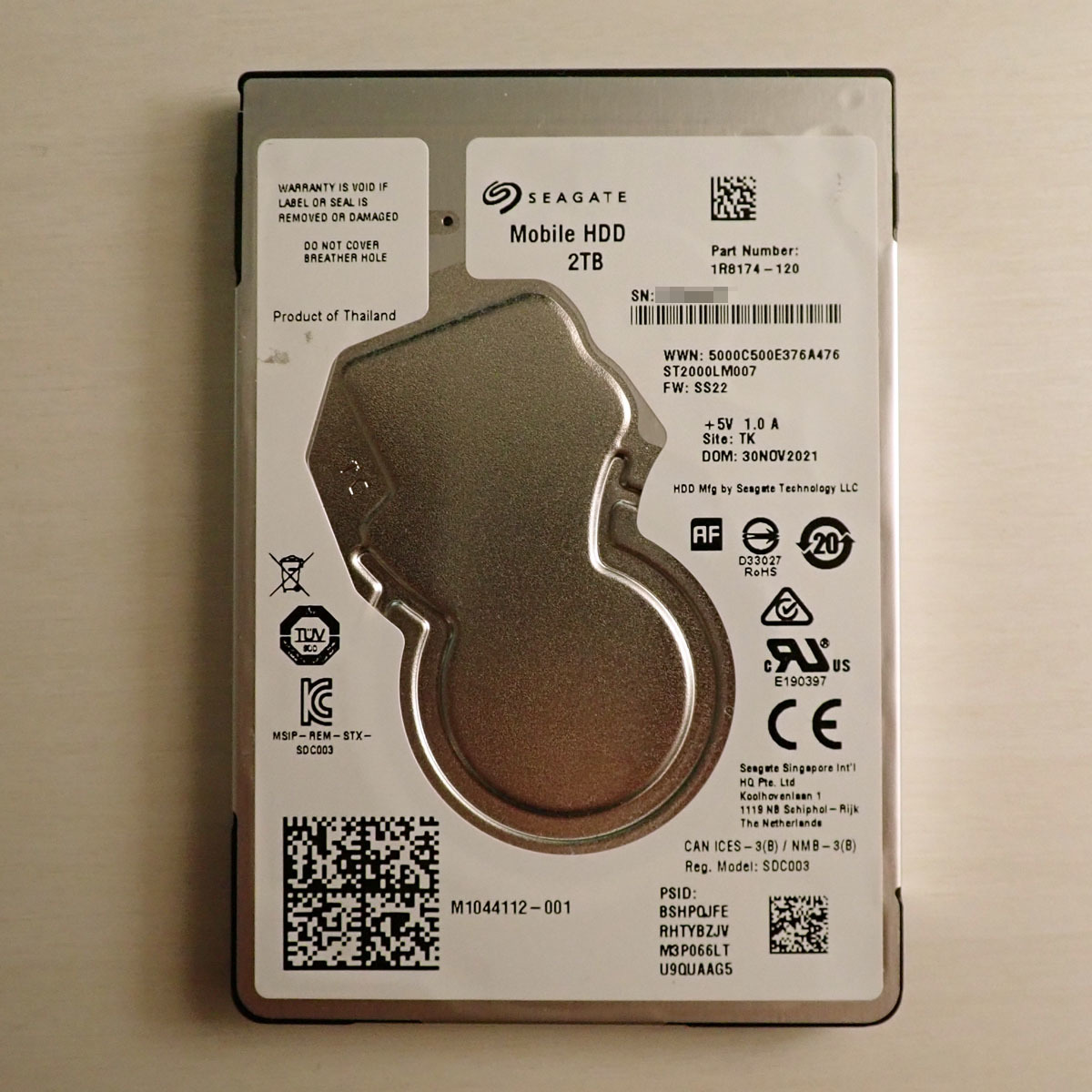 全国無料，新作 Seagate Mobile HDD 内蔵ハードディスク・ドライブ 2TB